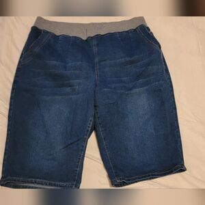 SHEIN Curve Blue Denim with Gray Accents